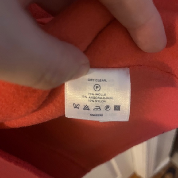 Land's End Boiled Wool Blazer Coral - Picture 5 of 5